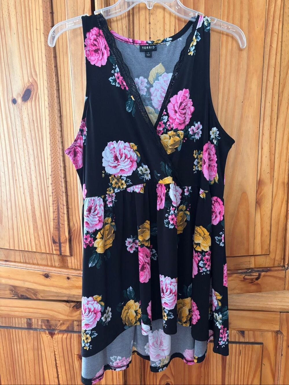 Torrid Floral Print Babydoll Top